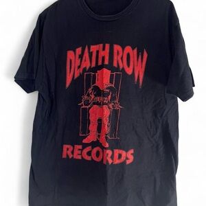 Port and Company Black and Red Graphic Tee